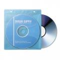 CD・DVD不織布ケース リング穴あり 両面収納 100枚入り 5色ミックス