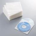 CD・DVD不織布ケース 両面収納 リング穴なし 100枚入り ホワイト