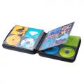 CD・DVD・BDファイルケース 208枚収納 セミハード CDジャケット収納対応 取っ手付き ブラック