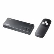 HDMI切替器 3入力1出力 4K/60Hz HDR対応 リモコン付き 自動切替 HDMIセレクター
