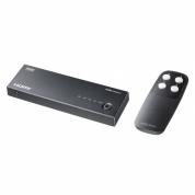 HDMI切替器 4入力1出力 4K/60Hz HDR対応 リモコン付き 自動切替 HDMIセレクター