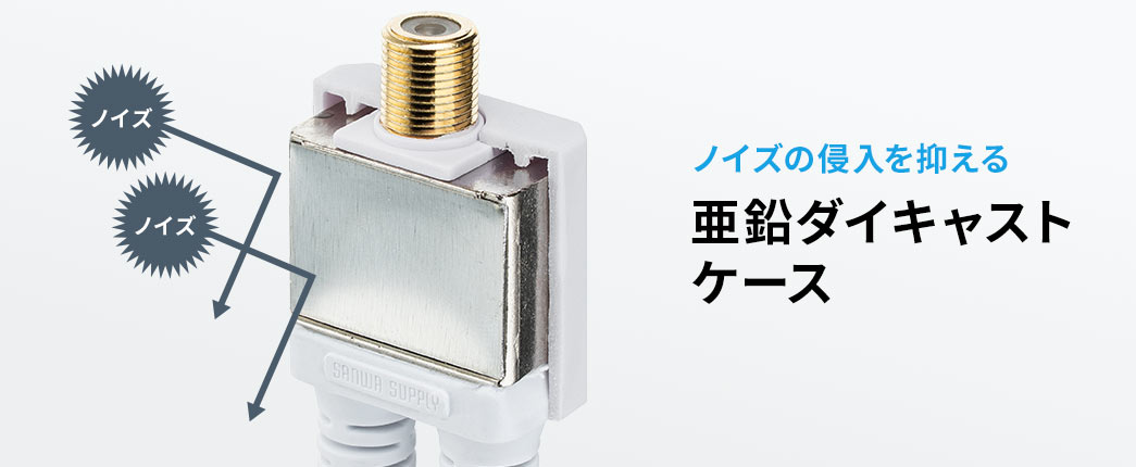 ノイズの侵入を抑える亜鉛ダイキャストケース