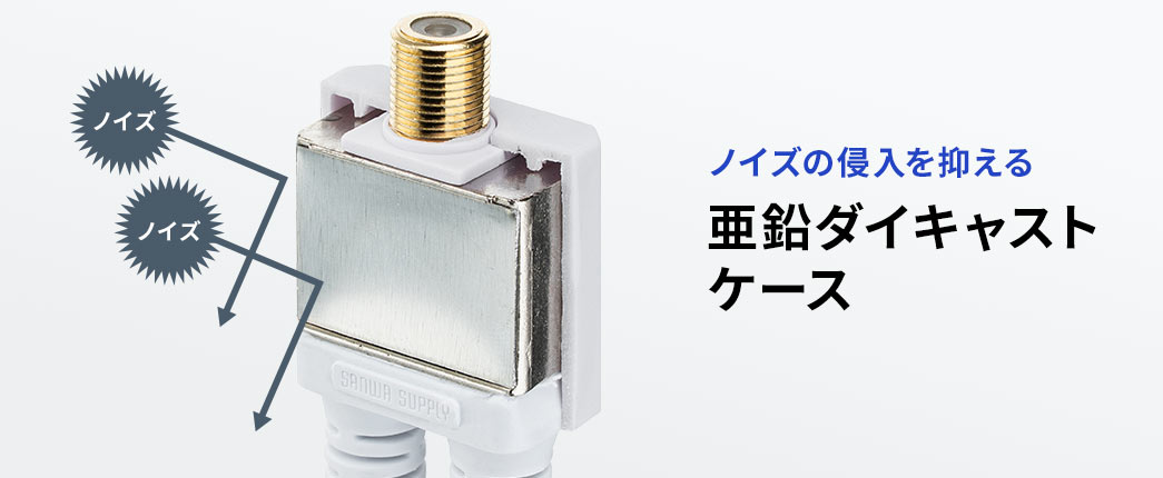 ノイズの侵入を抑える亜鉛ダイキャストケース