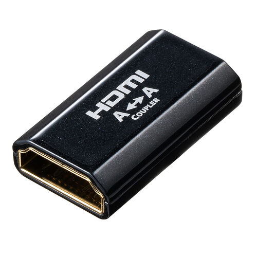 HDMI中継アダプタ メス‐メス 4K/60Hz HDR対応 金メッキ端子 変換アダプタ