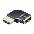 HDMIアダプタ 横L型 左 金メッキ端子