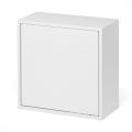キューブ型収納ボックス 扉 ハーフサイズ 幅35×奥行17×高さ35cm 2段式 ホワイト