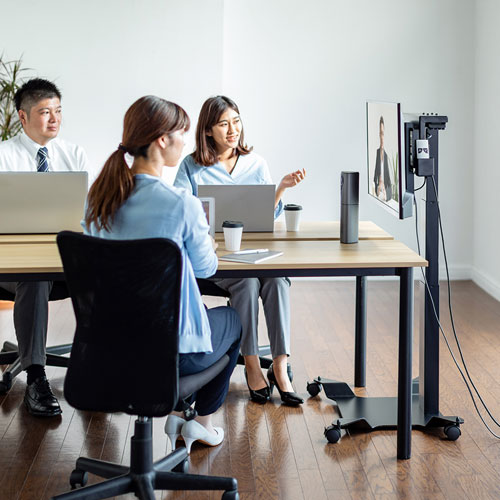 【定価26000円】電動昇降式テレビスタンド 32～80インチ対応 キャスター付 定価26000円】電動昇降式テレビスタンド 32～80インチ対応 キャスター