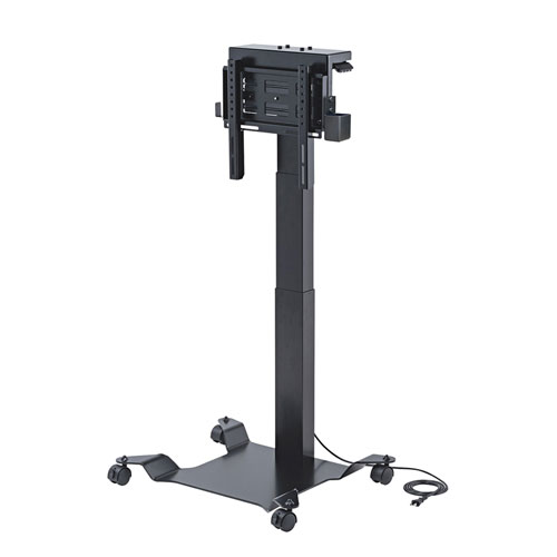 電動昇降テレビスタンド 32～40型対応 キャスター付き/YK-PL41BK