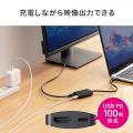 【アウトレット】USB Type-C HDMI変換アダプタ 4K/60Hz HDR対応 PD100W iPad Pro Air Nintendo Switch 有機ELモデル対応 ブラック