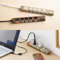 【アウトレット】電源タップ(USB充電対応・iPhone/スマートフォン充電・雷ガード・木目調・2m・ライト木目)