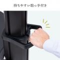 【アウトレット】テレビスタンド キャスター付　ハイタイプ 75インチ対応 持ち手付 ブラック