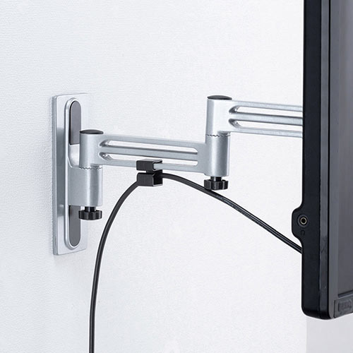 テレビアクセサリー市場 テレビ壁掛け金具 モニターアーム 左右 首振り チルト 3関節 43インチ目安