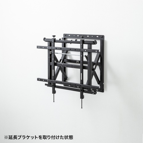 プッシュ式 テレビ壁掛け金具 32～65型対応 CR-PLKG16BK/CR-PLKG16BK