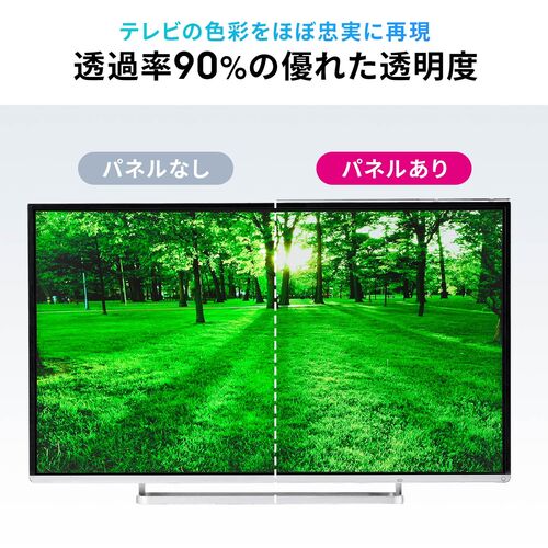 テレビ保護パネル ベルト固定式 42・43インチ用 厚さ2.5mm 透過
