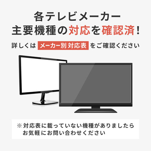 テレビ保護パネル ベルト固定式 50インチ用 厚さ3mm 透過率90% グレア/200-CRT031【テレビアクセサリー市場】