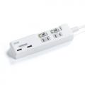 電源タップ(USB充電ポート付・最大3.1Aまで・1500W・2m・2個口・個別スイッチ付)