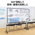 プロジェクタースクリーン 80インチ 16:9 クランプ固定式 収納バッグ付き