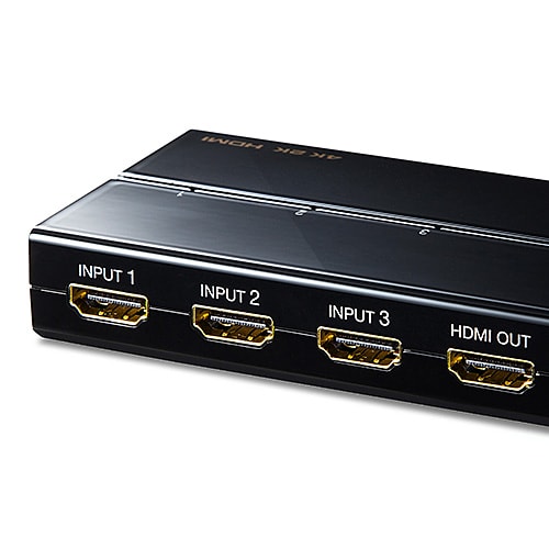 HDMIセレクター 3入力 1出力 4K/30Hz対応 リモコン付き/YK-SW019