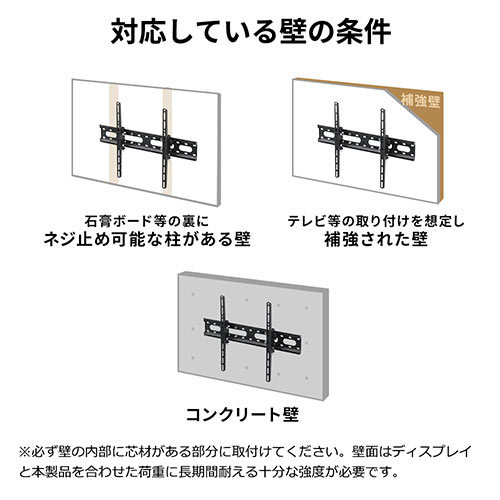 壁かけ Amazon | PERLEGEAR テレビ壁掛け金具 tv壁掛け金具 37~70インチ