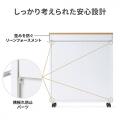 【アウトレット】すきま収納ラック 幅15.5cm 奥行55.5cm 3段 キャスター付き ブラック