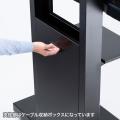 【アウトレット】壁寄せディスプレイスタンド(60～84型対応・キャスター)