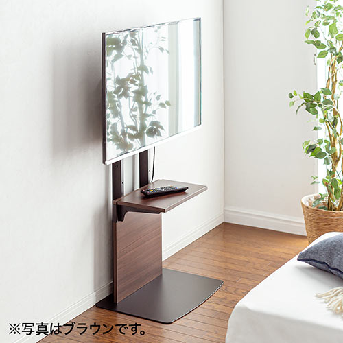 テレビスタンド　棚板付き　壁寄せ　木目調 楽天市場】【セットがお得】 棚板2枚付 テレビスタンド ＜震度7