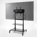 【アウトレット】テレビスタンド 100インチ対応 手動 上下昇降 高耐荷重110kg キャスター付き ハイタイプ