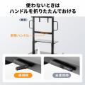 【アウトレット】テレビスタンド 100インチ対応 手動 上下昇降 高耐荷重110kg キャスター付き ハイタイプ