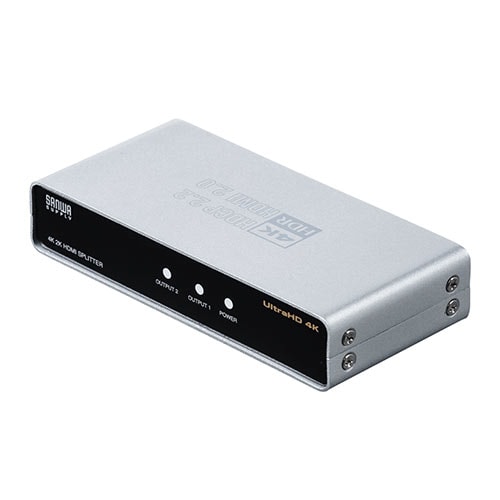 HDMI分配器 1入力2出力 スプリッター 4K/60Hz HDR HDCP2.2/YK-VGA016【テレビアクセサリー市場】