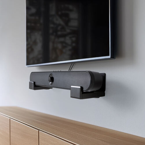 サウンドバー壁掛けスタンド 耐荷重15kg/100-SPSTN10【テレビ