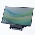サイネージスタンド 65型テレビ対応 ロータイプ 収納ボックス付き 店舗 広告用