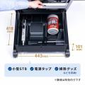 サイネージスタンド 65型テレビ対応 ロータイプ 収納ボックス付き 店舗 広告用