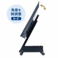 サイネージスタンド 65型テレビ対応 ロータイプ 収納ボックス付き 店舗 広告用