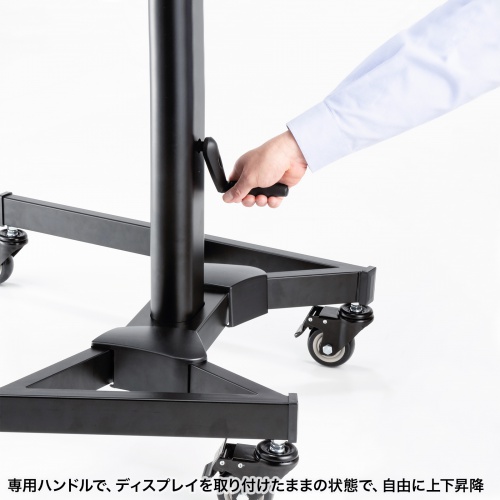 テレビスタンド ハイタイプ 32型-75型対応 カメラ台 キャスター付き