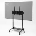電動昇降ディスプレイスタンド 60～100インチ対応 キャスター付き 高耐荷重110kg