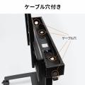 電動昇降ディスプレイスタンド 60～100インチ対応 キャスター付き 高耐荷重110kg