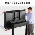 電動昇降ディスプレイスタンド 60～100インチ対応 キャスター付き 高耐荷重110kg