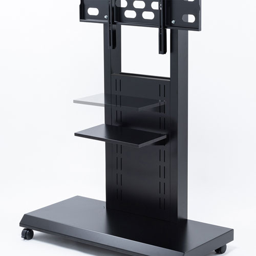 壁寄せディスプレイスタンド(60～84型対応・キャスター)/CR-PL43BK