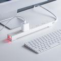 雷ガード電源タップ 10個口 マグネット付 一括集中スイッチ付 3m ホワイト