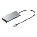USB Type-Cモバイルドッキングステーション ロングケーブル 7in1 4K/30Hz対応 HDMI出力 SD/microSDカードリーダー UHS-II PD100W