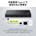 HDMI切替器 3入力1出力 4K/60Hz HDR対応 リモコン付き HDMIセレクター