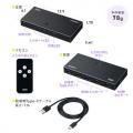HDMI切替器 4入力1出力 4K/60Hz HDR対応 リモコン付き HDMIセレクター