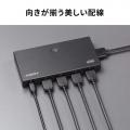 HDMI切替器 4入力1出力 4K/60Hz HDR対応 リモコン付き HDMIセレクター