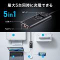 電源タップ USB PD 100W 急速充電 GaN 1.5m 延長コード 【超薄型18mm】 Type-C×2 A×1 AC×2個口 コンセント L型プラグ