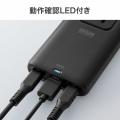 電源タップ USB PD 100W 急速充電 GaN 1.5m 延長コード 【超薄型18mm】 Type-C×2 A×1 AC×2個口 コンセント L型プラグ