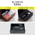 ゲーム機収納ラック ガラス扉 可動棚×3枚 キャスター付き 木目ブラウン×ブラック