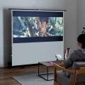 床置き式 プロジェクタースクリーン 80インチ 16:9 黒マスクなし 超短焦点プロジェクター対応