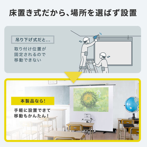 80インチ プロジェクタースクリーン 超短焦点対応　横浜市港北区より引き取り限定 横浜店】超短焦点プロジェクター最強アイテム「SPA-UT キクチ