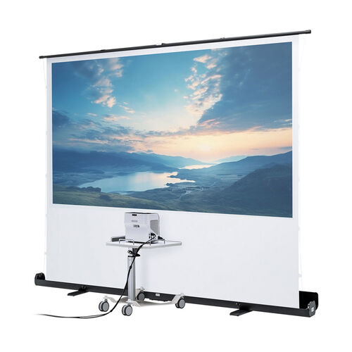 引き取り限定床置き型のプロジェクタースクリーン 100インチ、16:9中古 引き取り限定床置き型のプロジェクタースクリーン 100インチ、16