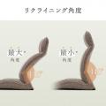 腰ラク座椅子 ヘッドレスト14段階 座面14段階 背もたれ6段階 角度調節 ウレタンクッション ブラウン